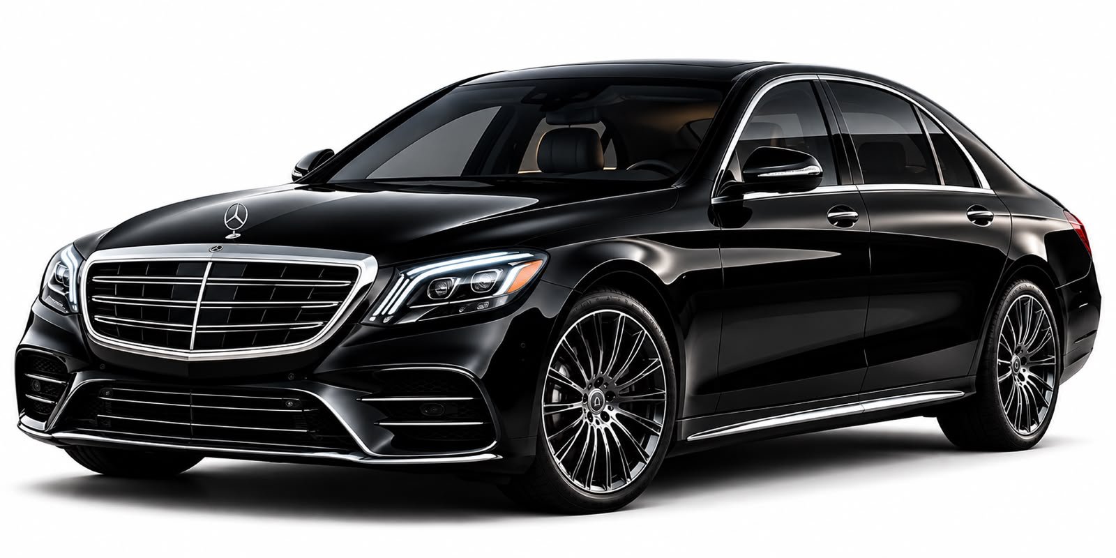 Black Mercedes-Benz S-Class sedan